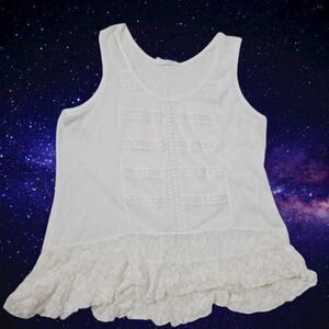 REBELLION white tank top size 1x